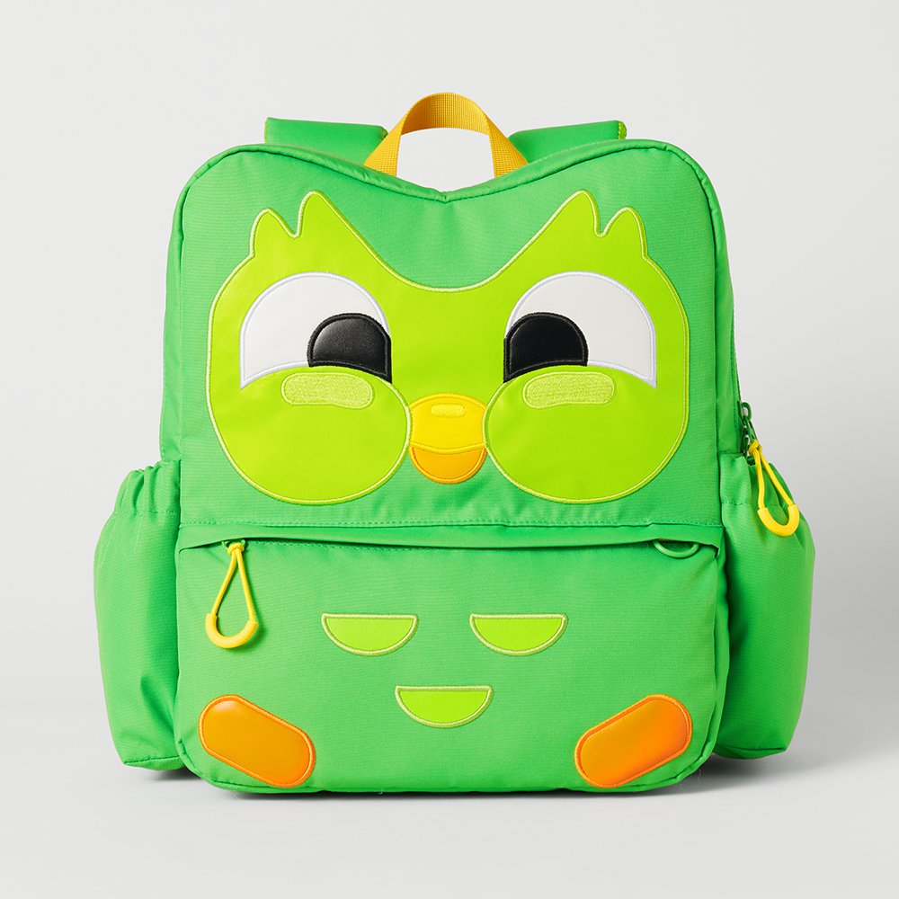 【非売品】デュオリンゴ　Duolingo リュック Duolingo Owl Duo Backpacks Boys Girls Bookbag Children School Bags バッグ・ポーチ