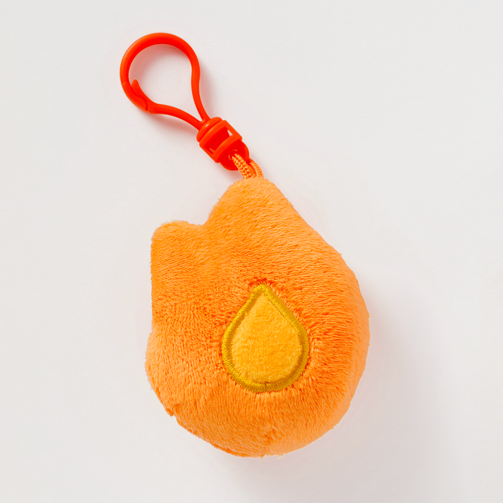 Streak flame plushie keychain – Duolingo Europe