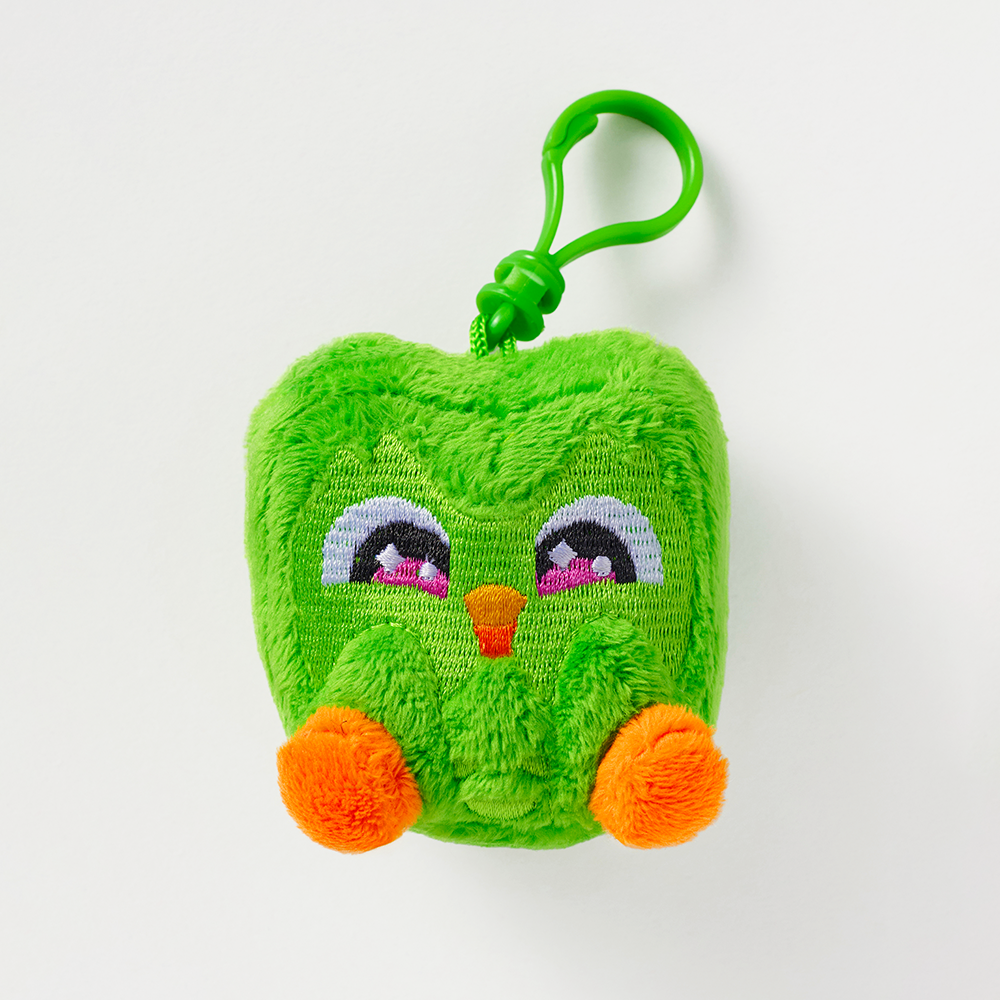 Duo plushie keychain emea – Duolingo Europe